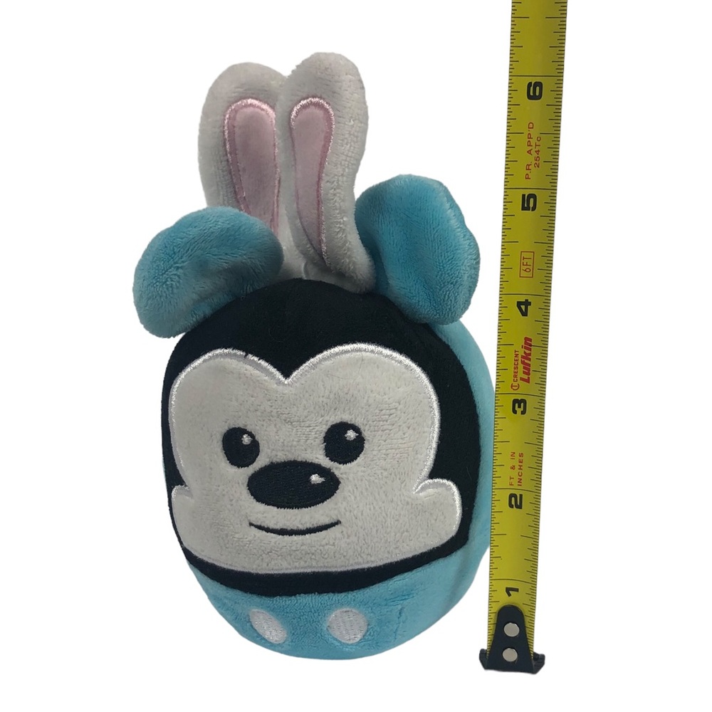 Disney Mickey Mouse Plush Hallmark Fluffballs Bunny Ears Blue Easter Egg - Picture 7 of 8